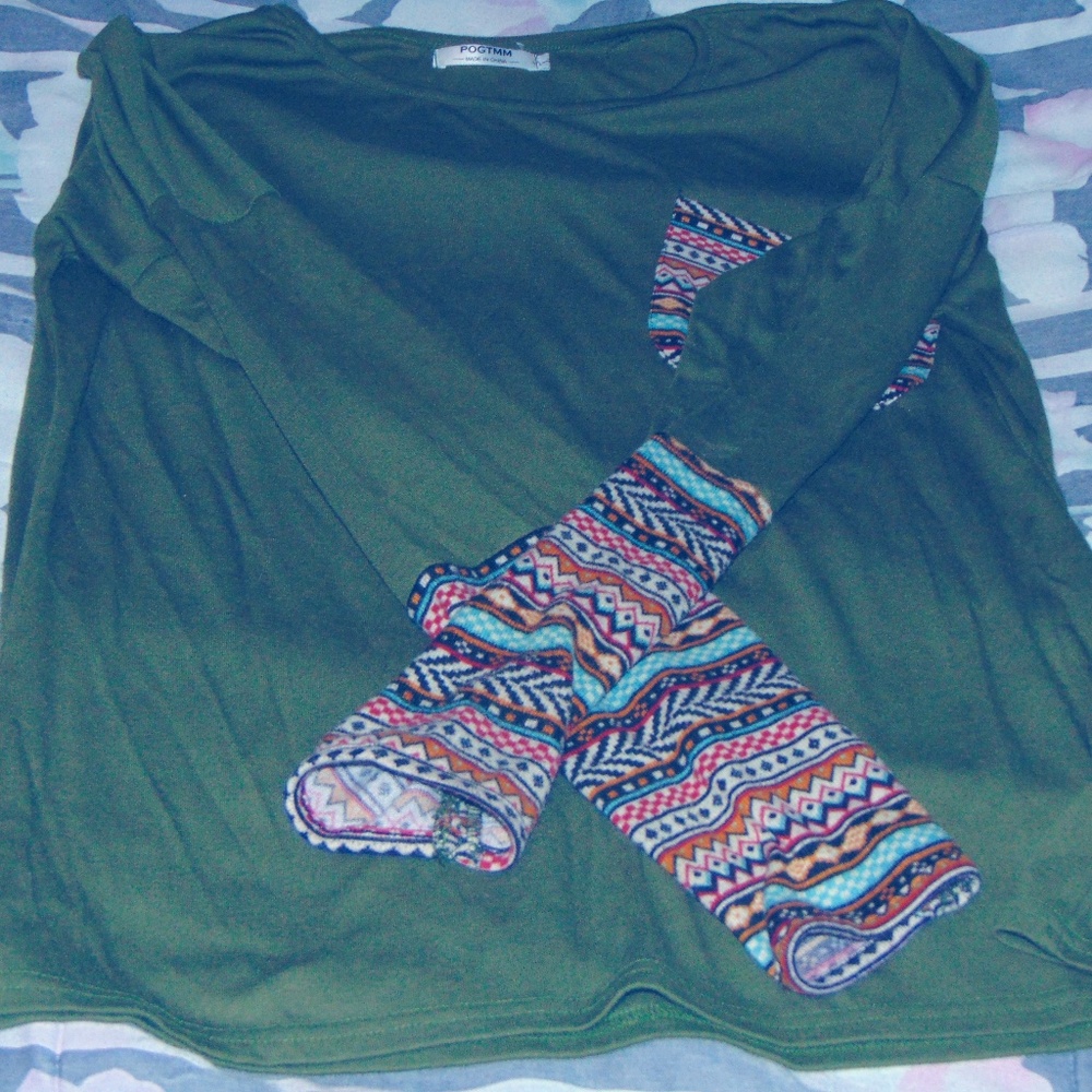 Green sleep shirt